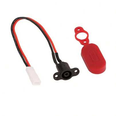 2pcs/Set Silicone Waterproof Dustproof Charging Port Cover Suit For Xiaomi M365/1S/Pro Electric Scooter Charging Port Cap + Silicone Protective Case