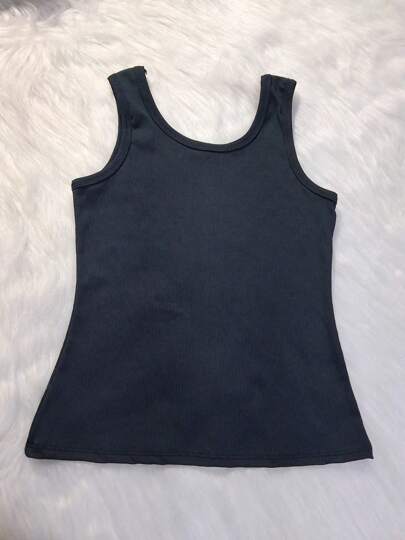 Regata Listrada Feminina Ribana Camiseta Básica  Simples    Praia