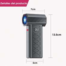 Ventilador Turbo potente 130000 RPM Mini Turbo Jet para hogar enfriador eléctrico aire acondicionado portátil motor silencioso alta velocidad versátil compacto herramienta ventilación - Negro - Ver 8