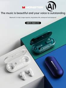Monster XKT25 TWS Openair AI翻译耳机 AI智能100+语言运动耳机降噪耳塞 - 均碼 - 查看 2