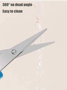 1把精密不锈钢迷你剪刀 - 直刃设计，工艺精湛，旅行必备，带保护套，适用于剪纸、剪线、理发；多功能办公及缝纫工具，学生、裁缝的理想之选，返校礼物（紫色/蓝色/粉色/黑色/黄色） - 彩色 - 查看 6