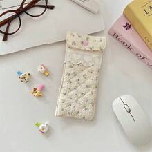 Cartoon Pattern Glasses Storage Bag Anti Pressure Sunglasses Case With Button Portable Glasses Protective Cover
