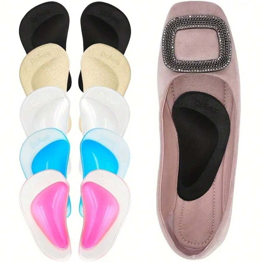 6 pezzi Solette per arco plantare in gel rinforzato, cuscinetti autoadesivi per arco plantare per piedi piatti, per uomo e donna