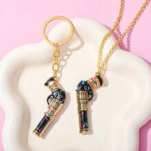 1个奥术妖精5厘米枪灰色金属钥匙扣，男士武器模型钥匙扣，金属钥匙圈，奥术警长皮肤圣诞礼物袋挂件，汽车配件，教师朋友姐妹礼物创意 - Color 1 - 查看 8