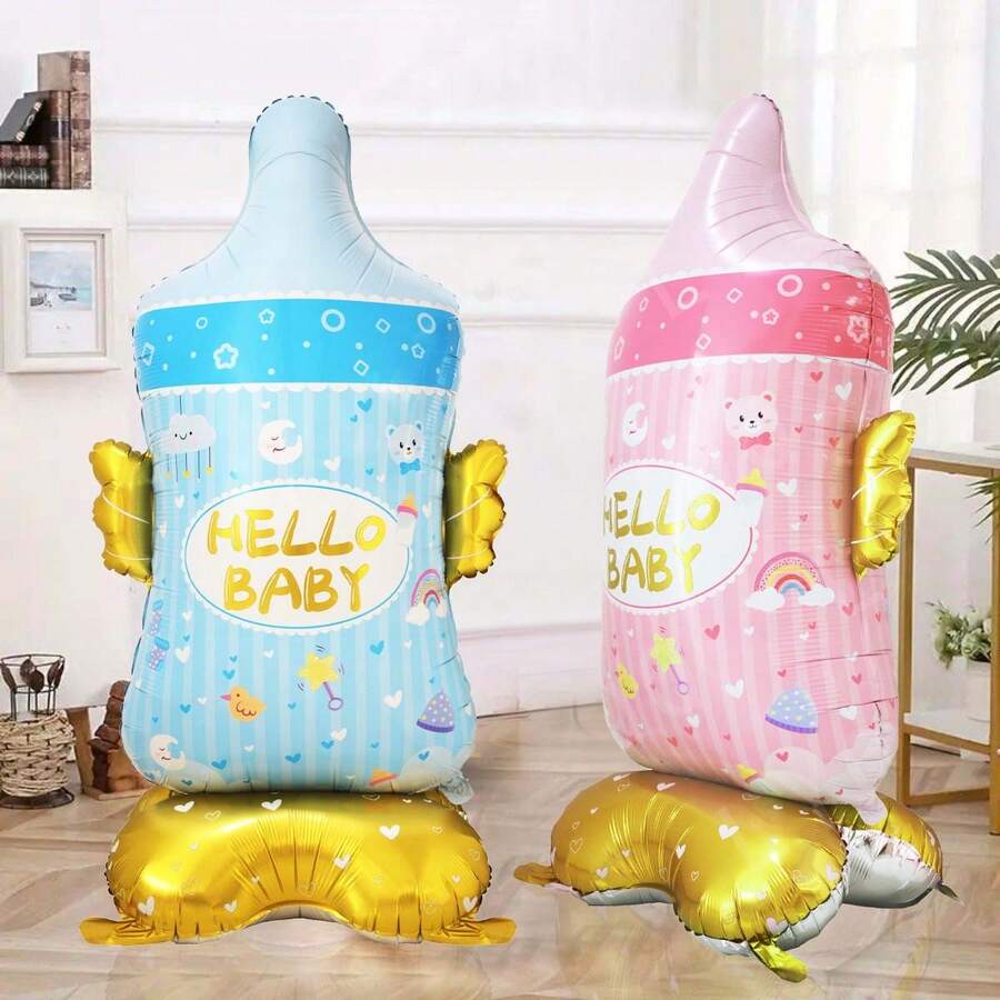 1pc, 61.2 Inch Oversized Milk Bottle Base, Birthday, Anniversary, Party Decoration, Creative Decor - 彩色 - 查看 1