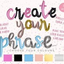 16" Script Letter Balloons - Create Your Balloon Banner - Rose Gold, Gold, Silver, Pink, Black,Baby Blue - Letter Balloons - Party DecorDefault Golden Balloon - Gold - View 6