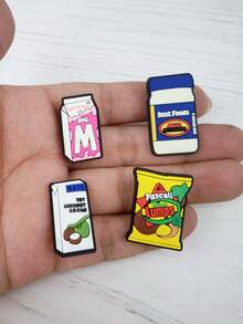 1 Set Of 8pcs Candy Pattern Accessories For Sandals, Bracelets, Slippers, Phone Decoration, Suitable For Dessert Lovers, Birthday & Holiday Gifts