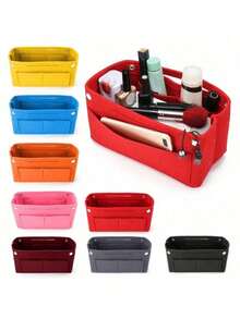 多功能女士化妆包、旅行钱包、化妆品收纳包、便携手提包 - 彩色 - 查看 1