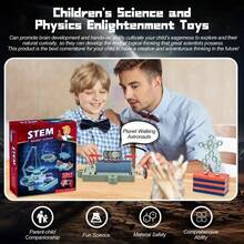 SCIENCE HORSE 12合1磁力科学实验套件，磁悬浮盒套装，包含磁盘，反重力吸引力，适合亲子活动，男孩女孩的礼物，益智玩具