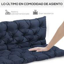 Outsunny Patio Cushions - Blue - View 3