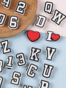 39/78 Stücke Buchstaben Buchstaben Herz Serie Schuh Dekor für Clogs Sandalen, PVC Schuh Dekorationen Accessoires für Weihnachten, Geburtstag, Party, Geschenk Schuh Pins für Jugendliche Männer Frauen und Erwachsene - Verschiedenfarbig - Übersicht 9