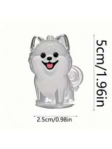 PETSIN 1 件宠物品种设计宠物毛发存储钥匙扣，狗品种钥匙扣纪念品，多功能宠物纪念吊坠，毛发存储袋，宠物毛发存储和保护纪念品，纪念心爱宠物的理想选择，宠物配饰，独特的个性化宠物配饰