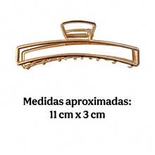 Large Metal Piranha In Gold And Silver, Various Models, Hair Clip, Hairstyle - MODEL 2 - View 2