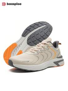 baasploa 男士跑步鞋 轻便步行鞋 网面时尚男士户外运动鞋 春季网球跑步时尚运动鞋,户外鞋 运动鞋 学生鞋,复古跑步鞋,复古休闲鞋(如果您的脚较宽,请选择大一码) - 米色 - 查看 3