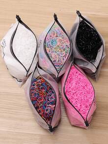 1000件女士美发工具套装！这款惊艳的美发刷内置编织器和一套方便的橡皮筋。双面锯齿梳能有效梳理凌乱的长发，即使在淋浴后在浴室里也能展现迷人魅力。 - 彩色 - 查看 1