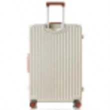 New Universal Wheel Aluminum Frame Trolley Case, Durable And Sturdy Password Boarding Suitcase - Beige - View 4
