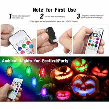 4PCS Wireless LED Strobe Lights With Remote Control, 8 Colors Rechargeable LED Lights Anti-Collision Led Emergency Warning Lights For Car Motorcycle Bike Drone Aircraft - 6pcs - View 10