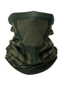 1pc Neck High Elasticity Face Mask For Men And Women, Outdoor Cycling Autumn And Winter Knitted Ski Mask, Sports Warm Scarf, Breathable All Season Seamless Hollow Neck Cover, Headscarf, Cold Resistant Scarf For Women, Women's And Men's Cycling Sports Windproof Dustproof Neck Cover