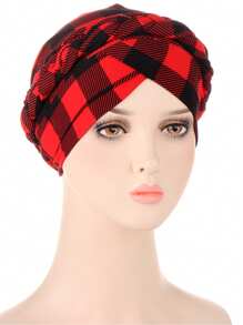 1 件全新扎染拉绒编织头带，短辫子可隐藏头发围巾帽子 - 彩色 - 查看 6