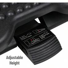 Reposar pie ergonómico, alivio de presión para mayor comodidad, espalda y cuerpo, 1 paquete, negro - 1 paquete - Ver 7