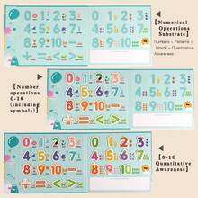 Kinder Papier-basierte Aufklärungskognitive Spielsachen, Magnetische digitale Rechenunterrichtshilfen, Baby Intelligenz Frühkindliche Bildung Trainings Spiele.