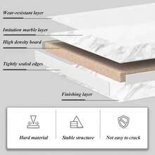 Space Saving C-Shape End Table Black, Retro Modern Corner Table For Small Spaces - Compact Living Room & Bedroom Accent UK - Black - View 5