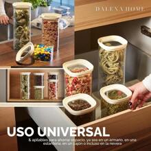 Set Of 5 Glass Jars With Durable Borosilicate Glass Lids And Labels (1 X 2000 Ml, 1 X 1500 Ml, 2 X 1000 Ml, And 1 X 500 Ml). Airtight And Stackable Jars. Kitchen Storage Jars.