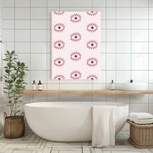 Framed HAUS AND HUES Eye Wall Decor - Pink Evil Eyes Art Print, Pink Poster For Room Aesthetic,  Wall Art,  Dorm Pososter For College Girls,These Decorations Are Suitable For Use In Parties In Living Rooms, Bedrooms And Other Places. They Are Ideal Gifts And Decorations For Various Holidays Such As Halloween And Easter. - 框架 - 查看 5