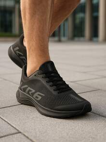 Men's Black Graphite Sneakers Comfort Lightness Gym Style Casual - 石墨 - 查看 2