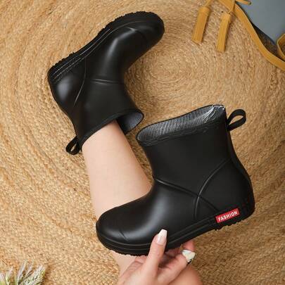 Botas de Lluvia para Mujer - Impermeables, Antideslizantes y Resistentes - Botines Dama de Agua con Suela Antiderrapante - Diseño Moderno - Cómodas, Ligeras y Fáciles de Poner - Duraderas y Flexibles - Botas de Uso Diario