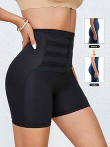 High Waist Slimming Briefs For Women, Tummy Control Shapewear Shorts Black Spring - Black - View 4