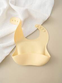 1pc Personalized Silicone Baby Bib, Adjustable Portable Infant Feeding Accessories - Multicolor - View 12