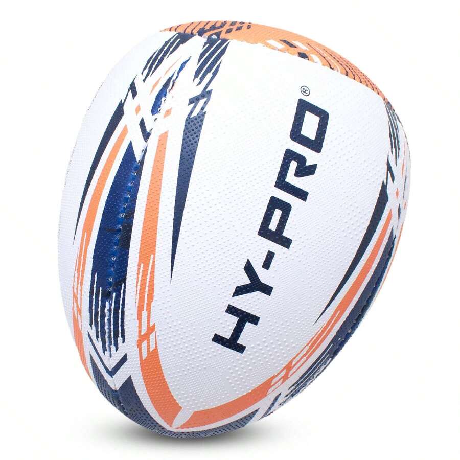 Hy-Pro Size 4 Solo Rebound Rugby Ball - White - View 1