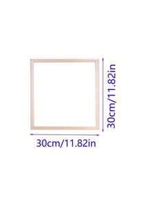 1 pièce de cadre photo en bois assemblé par mortaise et tenon de couleur bois naturel / Cadre photo en bois fait main DIY / Cadre photo en bois de tailles multiples / Cadre photo en bois de grande taille - Multicolore - Voir 14