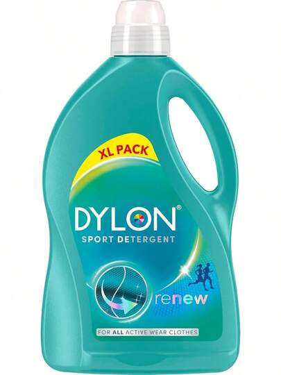 Dylon Sport Detergent (60 Wash Loads), Liquid Laundry Detergent For Active Wear Clothes, Sport Detergent To Remove Malodour, Keep Elasticity And Renews In Every Wash With Optimal Results In 10 Washes