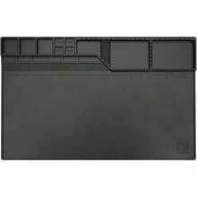 Htm-203 - Alfombrilla magnética para reparación de trabajo, resistente al calor, gran silicona para soldar y extender el área de trabajo para soldadura, electrónica, reparación de ordenadores, etc - HTM-203 - Ver 8