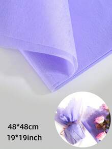 10张48*48厘米手工薄纸DIY工艺花束包装棉质衬纸适用于婚礼生日情人节母亲节礼物包装花店插花