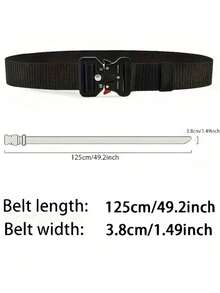3 pièces/2 pièces/1 pièce Ceinture tactique de sport extérieur pour hommes, sangle en nylon multifonctionnelle avec boucle à dégagement rapide, accessoires d'équipement de randonnée et de camping, accessoires de sport, un excellent cadeau pour l'automne, l'Halloween, l'automne-hiver. Convient aux adolescents, aux jeunes, aux hommes, aux tenues décontractées, aux activités de plein air, aux vacances, aux cadeaux de remise de diplôme, d'anniversaire, pour un usage quotidien - Multicolore - Voir 4