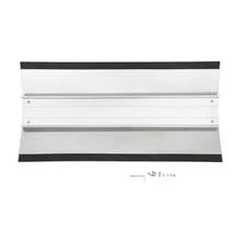 OUKANING ZhdnBhnos Aluminum Threshold Portable Ramp Supporting Frame Non-Slip Surface Bridge Threshold For Wheelchairs - Black and Silver - View 1