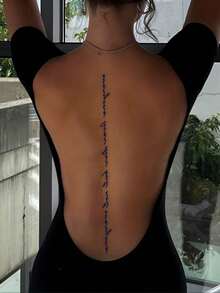 وشم مؤقت عشبي يدوم من 7 إلى 14 يوم مع عبارات إنجليزية واقعية وأقوال تحفيزية، تصميم فني مناسب لهواة الموضة