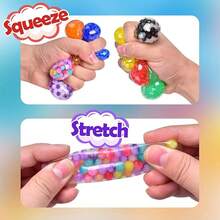 2/5/10/20/30/72pcs Stress Balls, Squish Squeeze Balls Bulk, Small Sensory Balls, Squeeze Fidget Balls, Stress Relief For Adults , Classroom Prizes, Party Favors, Birthday Gift, Goodie Bag Stuffers , Random Styles And Colours