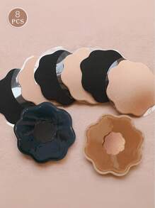 8-Pack Strapless Nipple Stickers Invisible Self-Adhesive Nipple Stickers For Women's Underwear Accessories