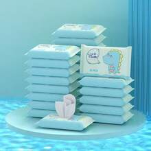 迷你便携无香型维生素C精华湿巾，适合办公室工作人员和户外露营使用