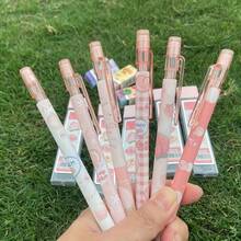 15 Stücke Pfirsich Automatik Bleistift Set, beinhaltet 0,5 mm HB Bleistiftminen und süße saftige Pfirsich Radiergummis - leicht, rosa Themen Design, geeignet für Schule, Skizzieren und Zeichnen, niedliche Automatik Bleistifte, Sommer