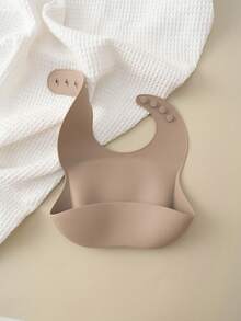 1pc Personalized Silicone Baby Bib, Adjustable Portable Infant Feeding Accessories - Multicolor - View 16