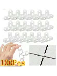 100Pcs Tile Spacers 10mm Tile Spacers Slab Spacers Patio Spacers Brick Spacers - 10mm - View 3