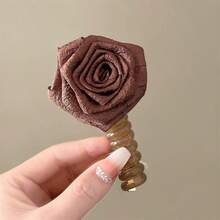 1个/2个装女士仿珍珠螺旋发圈，优雅温柔的马尾辫发饰，波西米亚风装饰，发圈，发绳头饰橡皮筋 - 彩色 - 查看 12