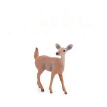 Simulation Christmas Forest Elk, Reindeer, White-Tailed Deer Animal Display Model Set Toys, Desk Display Solid Animal Model Reindeer