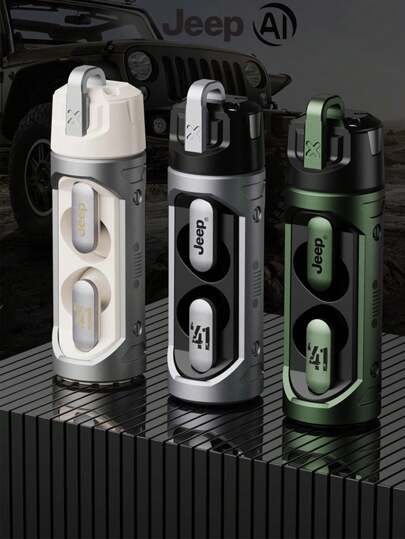 Jeep Fones de ouvido Jeep JP EW002 AI Translation TWS com redução de ruído, fones de ouvido para jogos e vídeo, som HIFI esportivo