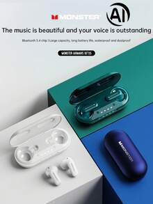 Monster XKT25 TWS Openair AI翻译耳机 AI智能100+语言运动耳机降噪耳塞 - 均碼 - 查看 6